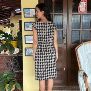 Vestido estampado preto e bege – Danny and Nicole – tam P