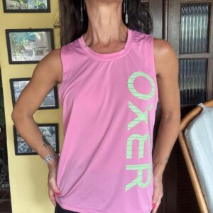 Blusa regata rosa Dry Fit - Oxer - tam P