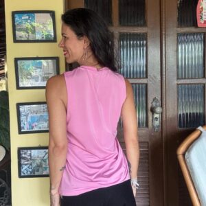 Blusa regata rosa Dry Fit – Oxer – tam P