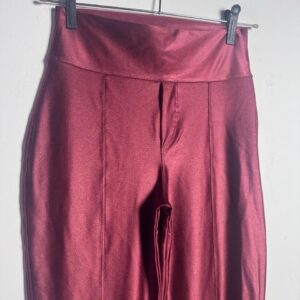 Calça Legging Flare Vinho com Cintura Alta – Absoluta – tam M