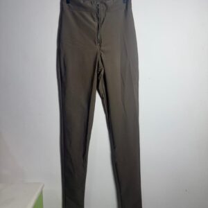 Calça cinza escuro com ziper frontal – tam G