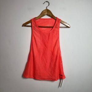 Blusa Regata em Tela Mesh Laranja Neon Vibrante – Reccorpus – tam M / G