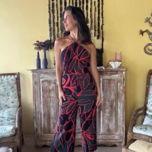 Macacão Pantacourt Estampa Tropical – Shoulder – tam 38