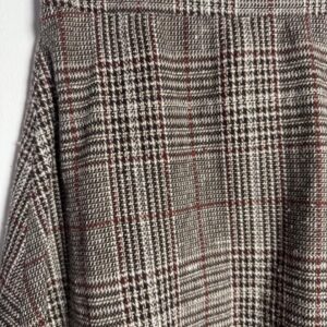 Saia Midi Xadrez Clássica Marrom – tam P