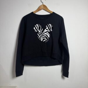 Moletom Preto Mickey Zebra – Disney – tam G