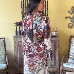Vestido Estampado Floral Artístico – Vicio – tam P