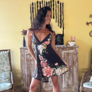 Vestido Curto Floral com Alças – Farm – tam P
