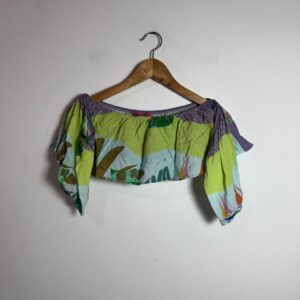 Top Cropped Cigana Estampa Tropical – tam G