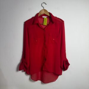 Camisa Vermelha com Mangas Compridas – Le Ricard – tam M