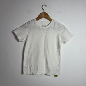 Camiseta Branca Básica Infantil – Fuzarka – tam 9 / 10 anos