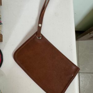 Carteira / bolsinha Porta Miudezas Marrom Texturizada