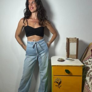 Calça Jeans Leve com Amarração – YSC – tam 34