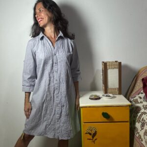 Vestido chemise Azul – tam 38 / 40