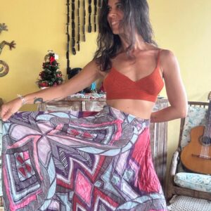 Top Cropped Canelado Terracota - tam P / M