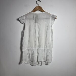 Blusa Branca com Bordado Inglês – Cortelle – tam 38