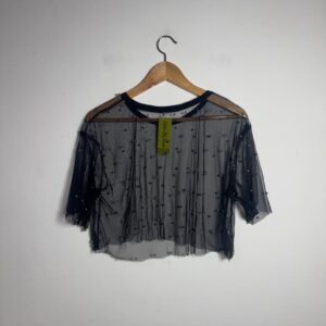 Blusa de Tule com Pérolas – Banilla – tam G