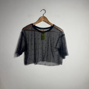 Blusa de Tule com Pérolas - Banilla - tam G