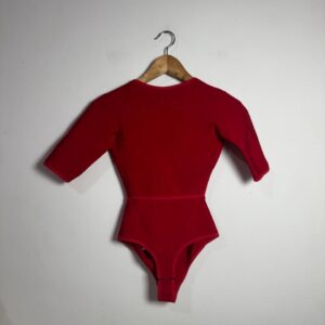 Body Vermelho Decote Costas Vazado - Lança Perfume - tam PP