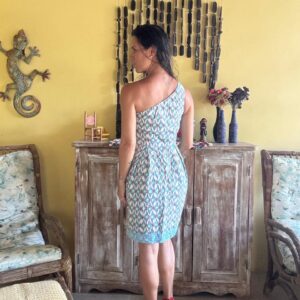 Vestido Estampado Um Ombro Só – tam P