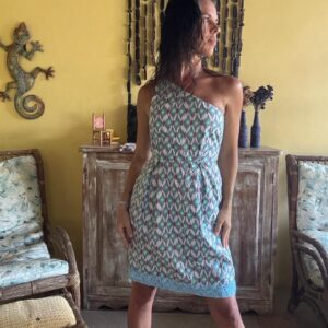 Vestido Estampado Um Ombro Só - tam P