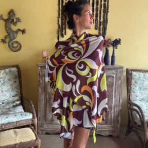 Canga Estampa Abstrata Colorida