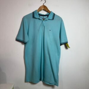 Camisa Polo Azul Bebê Detalhada - Velmond - tam G