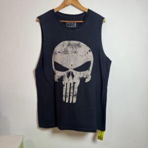 Regata Justiceiro Marvel Preta - tam G