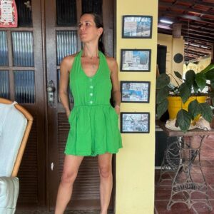 Macaquinho Frente Única Verde Bandeira - Mirage - tam M