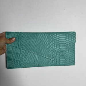 Bolsa Carteira Turquesa com Textura