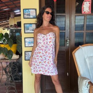 Vestido Tomara que Caia Borboletas - tam 38