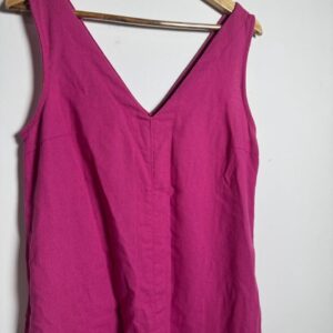 Vestido Longo Decote V Rosa – Aisla – tam M