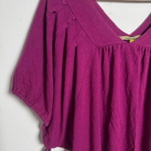 Blusa Ampla Decote V Vinho – Namine – tam G