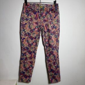 Calça Estampa Abstrata Colorida – Clock House – tam 42