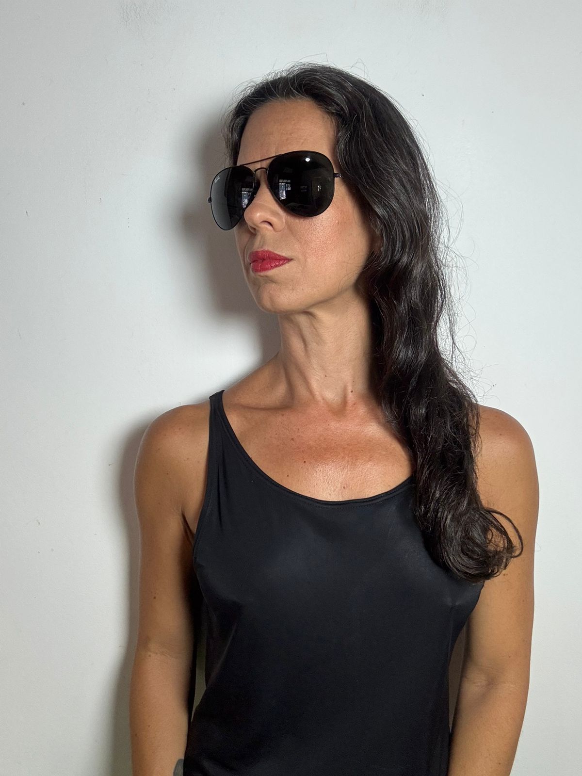 Óculos Escuros de Sol Aviador Preto com capa - Ray Ban *ORIGINAL* - Imagem 6