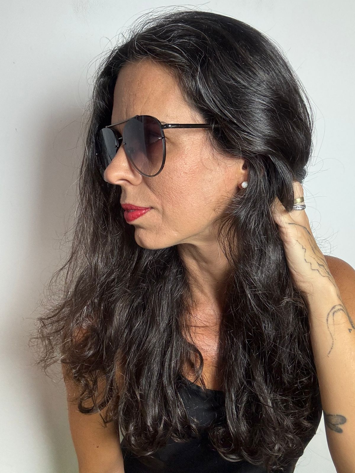 Óculos Escuros de Sol Aviador Preto com capa - Ray Ban *ORIGINAL* - Imagem 4