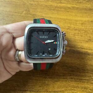 Relógio Pulseira Listrada Colorida – Gucci