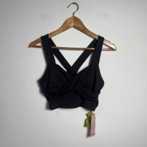 Cropped Preto com Decote Transpassado – Shein – tam M