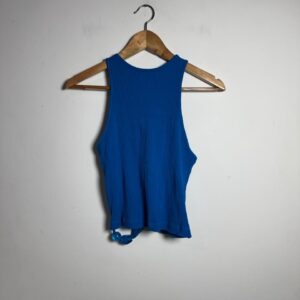 Cropped Azul Marinho Decote Quadrado – Open – tam G