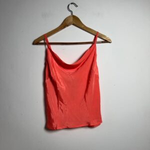 Blusa Regata Coral Decote Degagê - Pythia - tam P