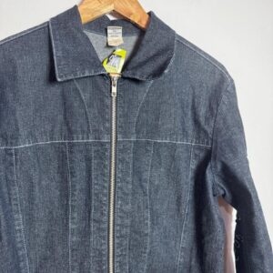 Casaco Jeans com Bordado na Manga – Scalon – tam 46