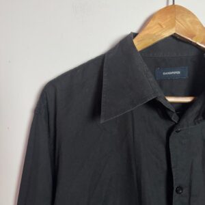 Camisa Social Preta Manga Longa - Sandpiper - tam G