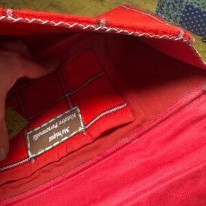 Bolsa de Mão Envelope Xadrez com Aplicação Artesanal – Africana