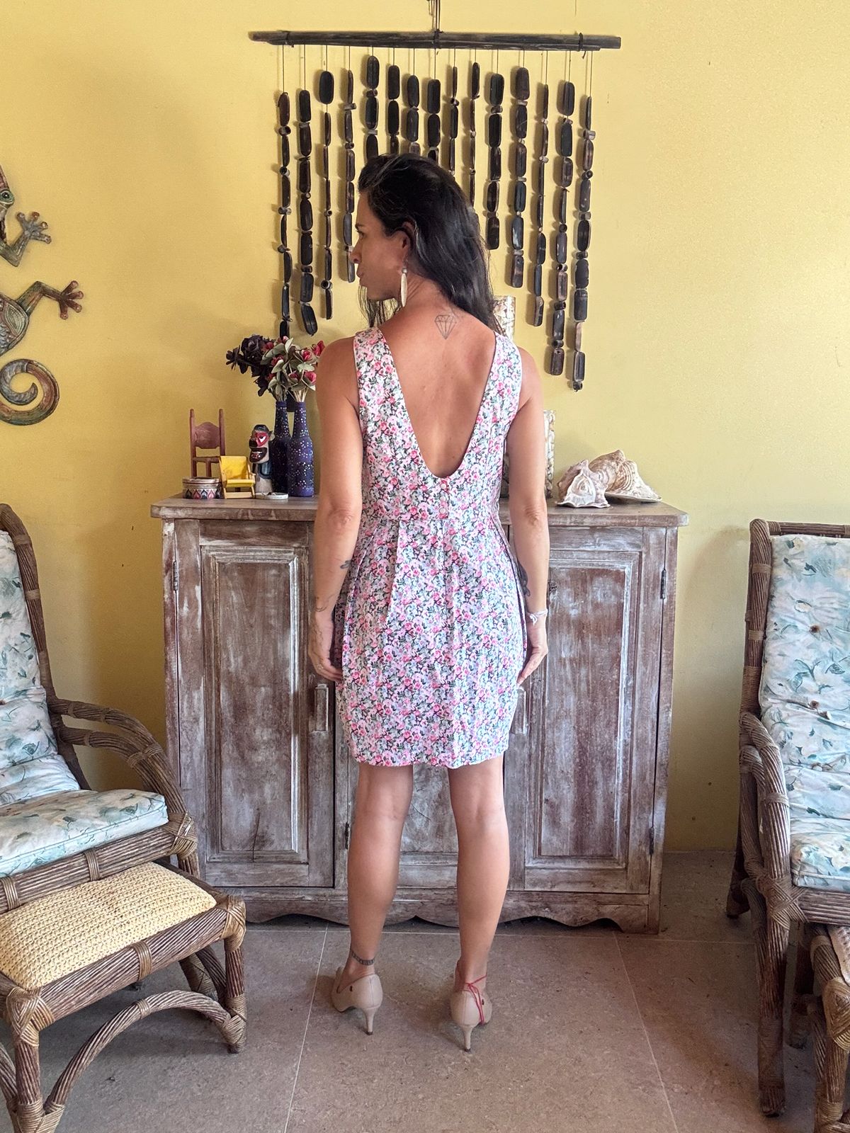 Vestido Curto com Estampa Floral - Kallayanne - tam G - Imagem 2