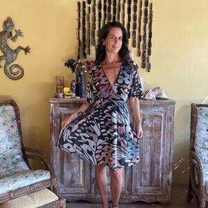 Vestido Estampado Asas de Borboleta – Zinzane – tam G