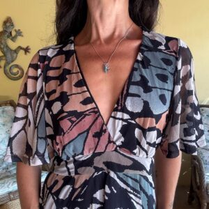 Vestido Estampado Asas de Borboleta – Zinzane – tam G
