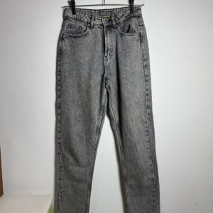 Calça Jeans Cintura Alta Mom Fit Estonada – Denim – tam P