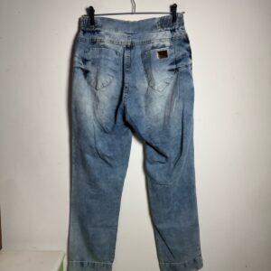 Calça Jeans Rasgada Cintura Alta PK Pinguim – Tam 42