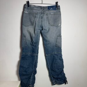 Calça Jeans Cargo com Detalhes Enrugados – Yes Brazil – tam 40
