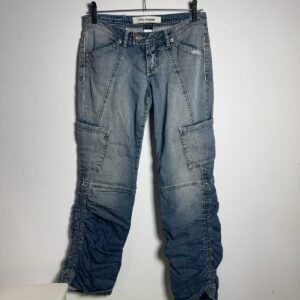 Calça Jeans Cargo com Detalhes Enrugados – Yes Brazil – tam 40