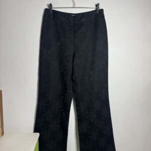 Calça preta com padronagem de renda – Worthington – tam M